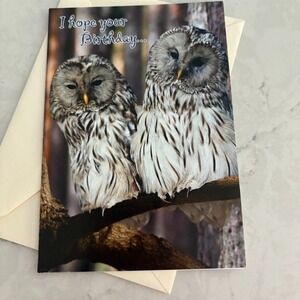 Hope‎ Your Birthday Owl Special Day Greeting Card w/ Envelope The Humane Society